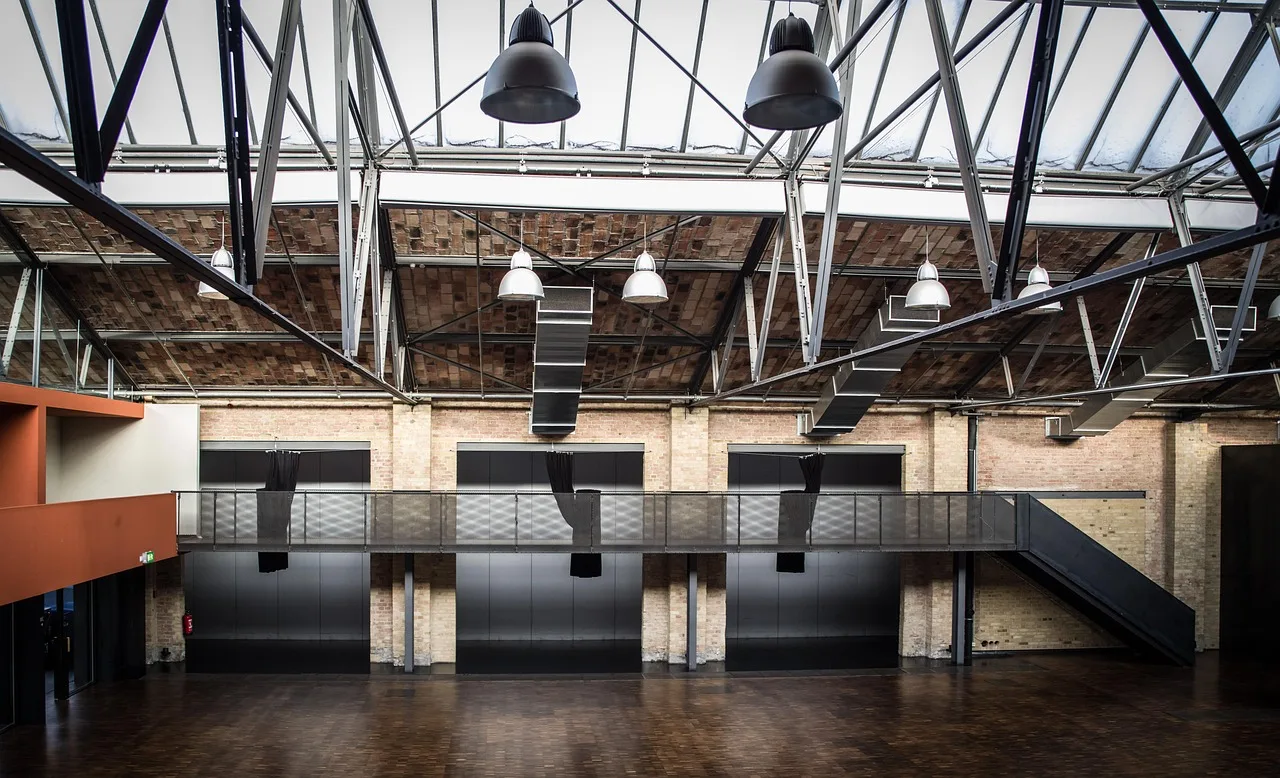 industrial hall, construction, architecture, building, metal, modern, structure, design, walls, exhibition