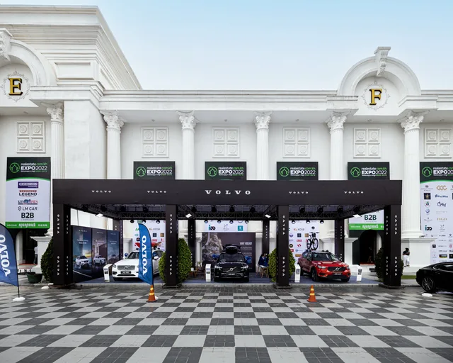A modern Volvo car exhibition showcasing vehicles at a stylish venue in Cambodia. When to update your trade show marketing market outlook: triggers, owners and checks