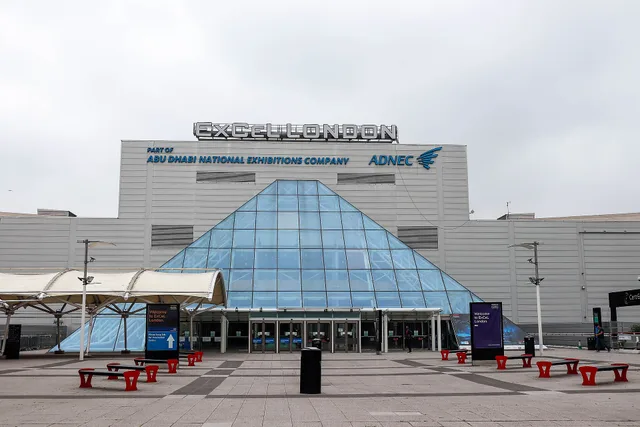 Photo of the main entrance to the Excel London event centre. You can use this image under the Attribution Creative Commons licence, though we ask that you please credit us by linking to our website at www.delegateconnect.co/. What a trade show marketing strategy framework means for England exhibitors