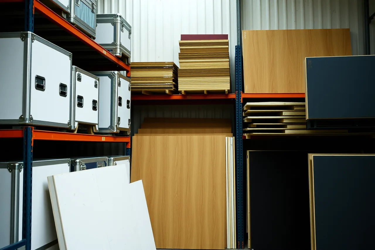 Compact modular cases and bulky custom joinery in storage (Modular vs custom exhibition stands: which is right for your UK trade show?)